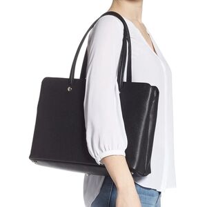 Longchamp Le Foulonne Large Leather Shoulder Tote